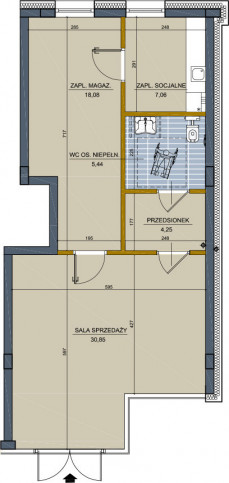 Lokal Wynajem Białystok Centrum Proletariacka 1