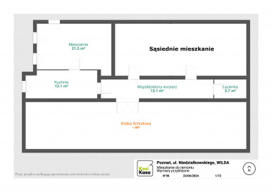 Mieszkanie Sprzedaż Poznań Poznań-Wilda Mieczysława Niedziałkowskiego